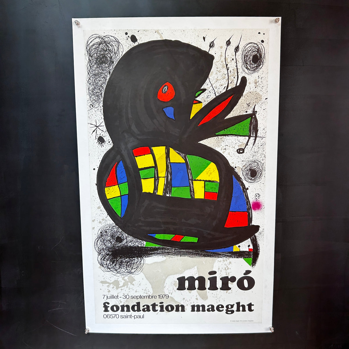 Affiche originale « Expo 79 – Fondation Maeght » – Joan Miró – 1979