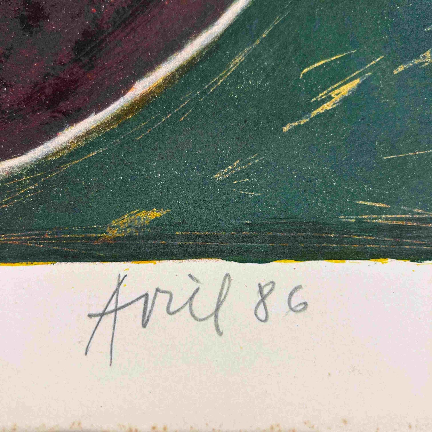 ARMAND AVRIL - Epreuve d'artiste III/X - 1986