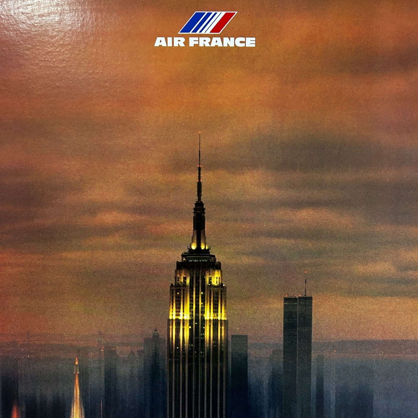 AIR FRANCE -Affiche originale - New York - Empire State Building - 1979