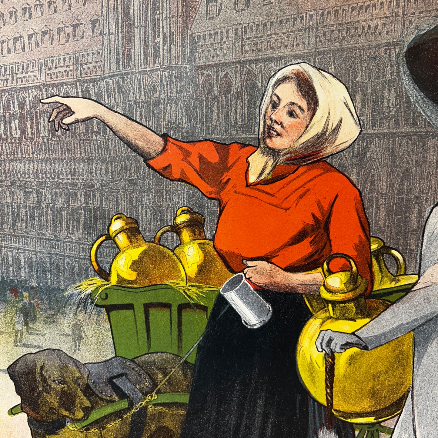 CHEMIN DE FER DU NOR PARIS BRUXELLES - Affiche Originale - Vers 1910