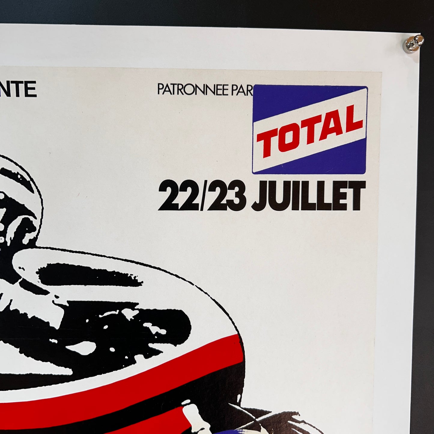 Course de moto à l'américaine - Affiche originale - 1972