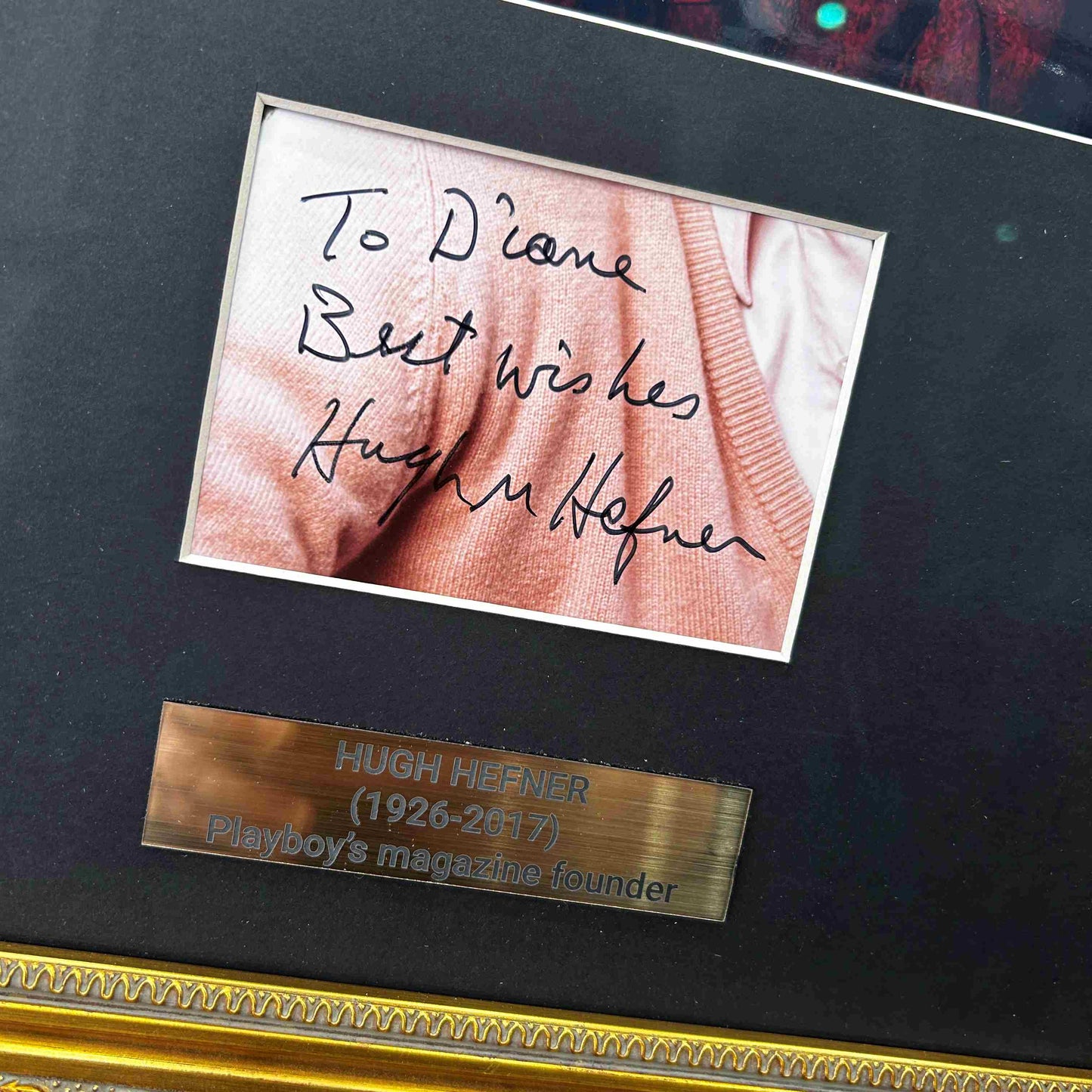 HUGH HEFNER - Playboy / Signature - Certification