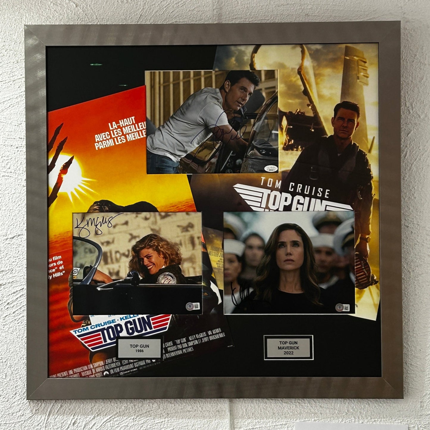 TOP GUN / Signature Tom Cruise - Kelly McGillis - Jennifer Connelly