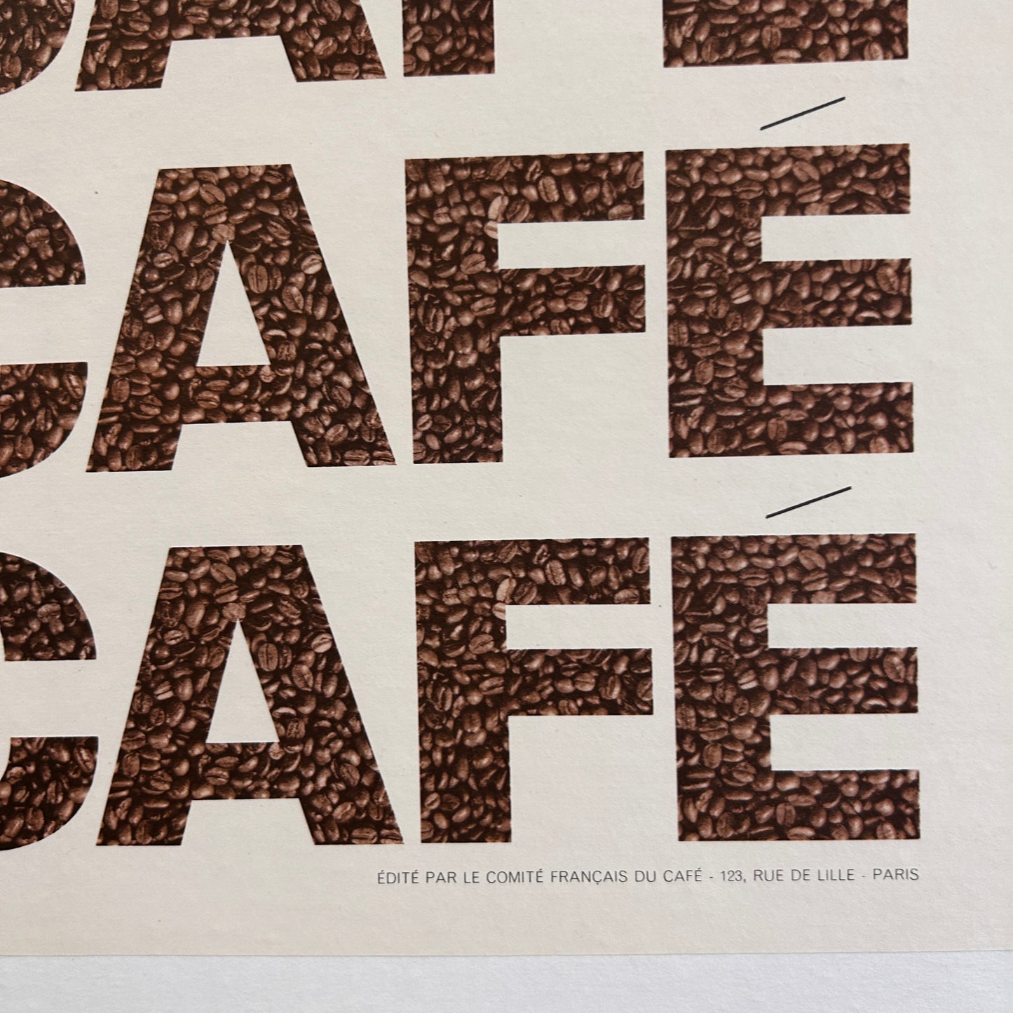 CAFE - Affiche Originale - Années 70