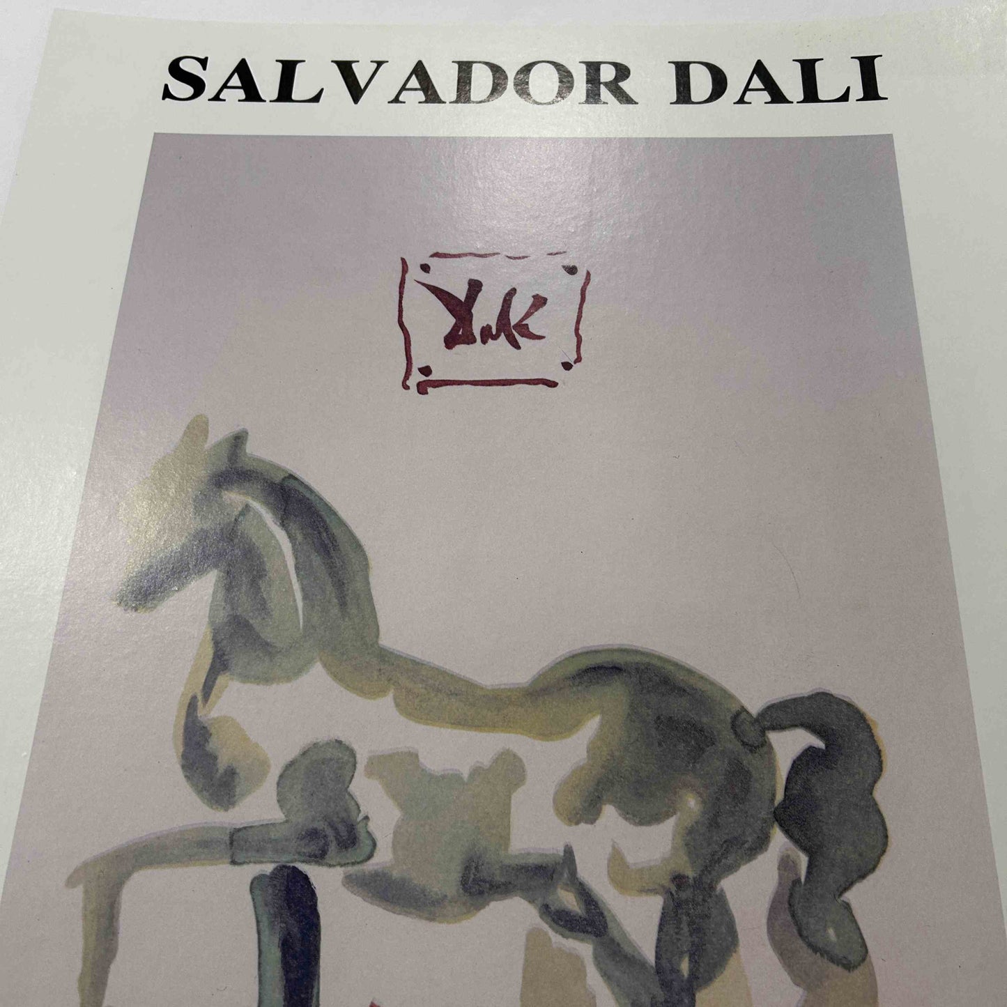 AFFICHE ORIGINALE EXPOSITION DE SALVATOR DALI - Lithographies, Gravures, Sculpture - Paris 1987