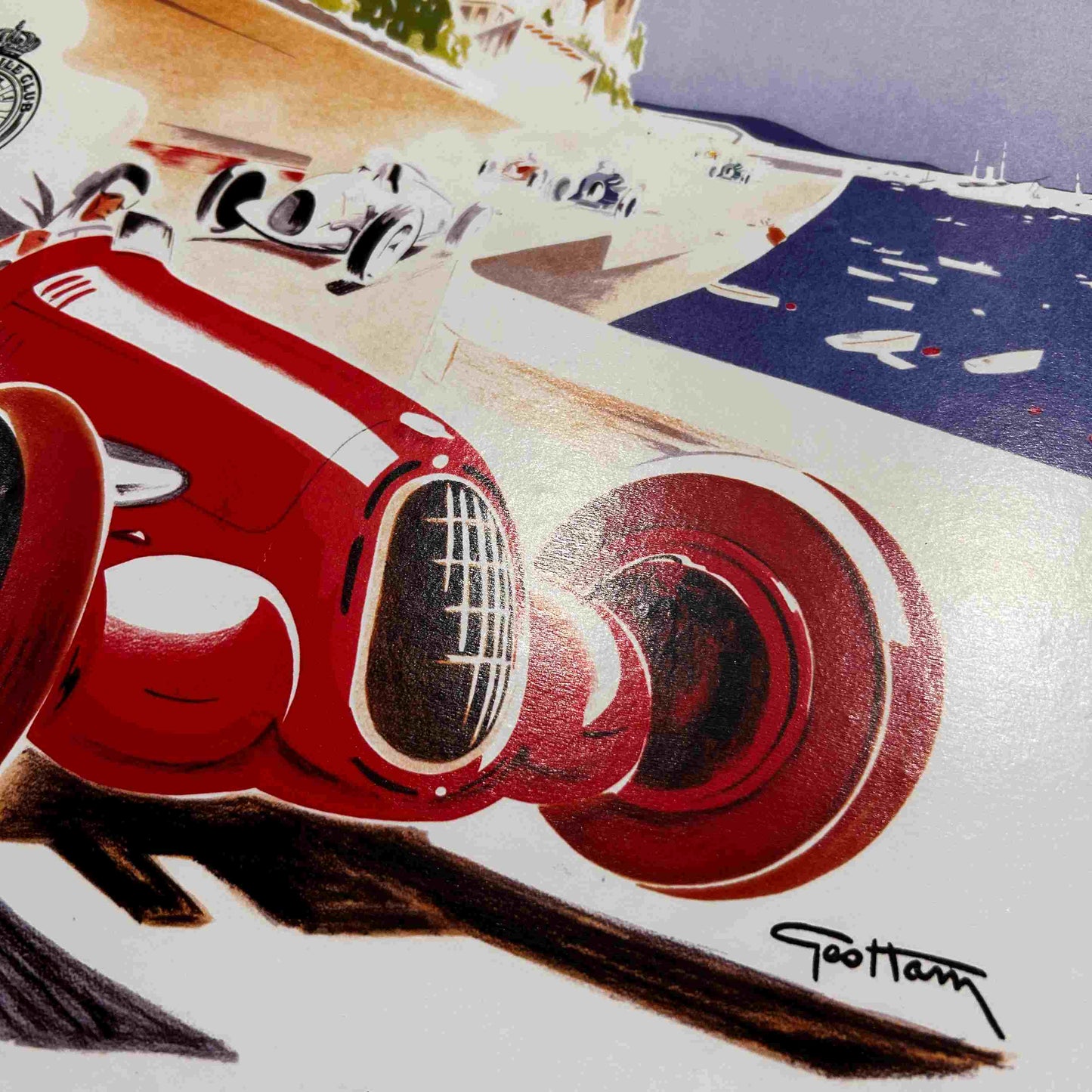 AFFICHE ORIGINALE 7e GRAND PRIX HISTORIQUE DE MONACO 2010 - GEO HAM