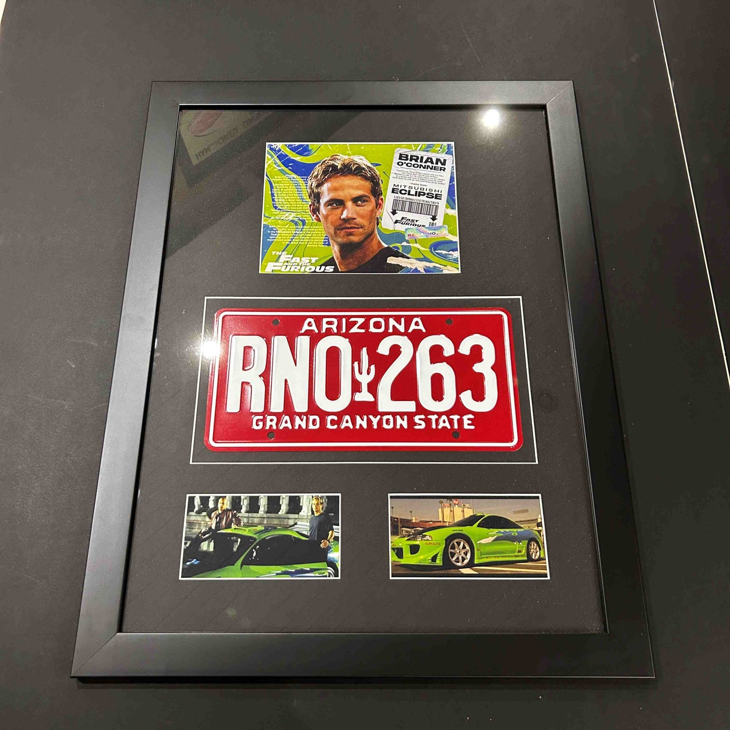 FAST & FURIOUS - Plaque d'immatriculation MITSUBISHI ECLIPSE - Reproduction