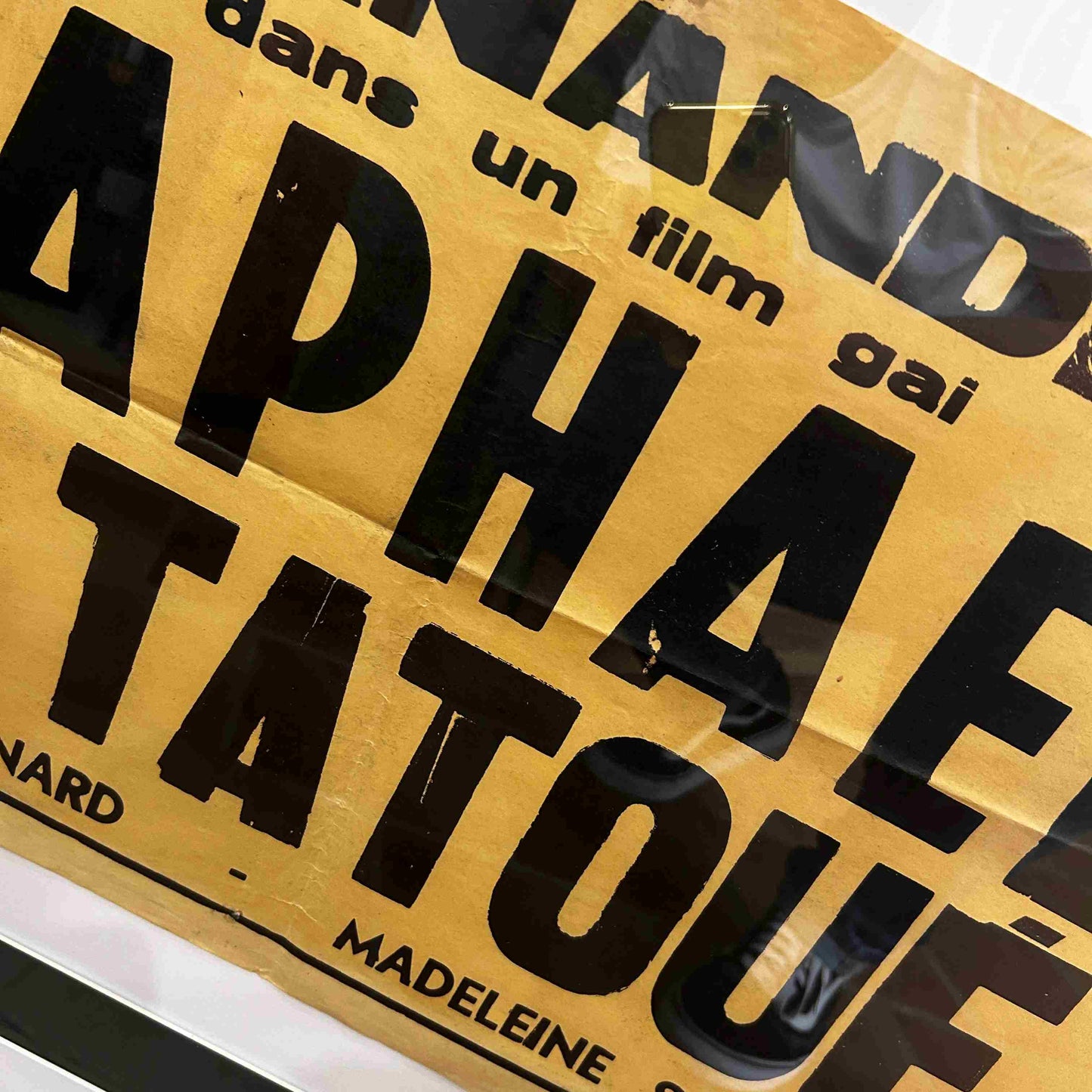 RAPHAEL LE TATOUT avec FERNANDEL - Affiche de présentation du film