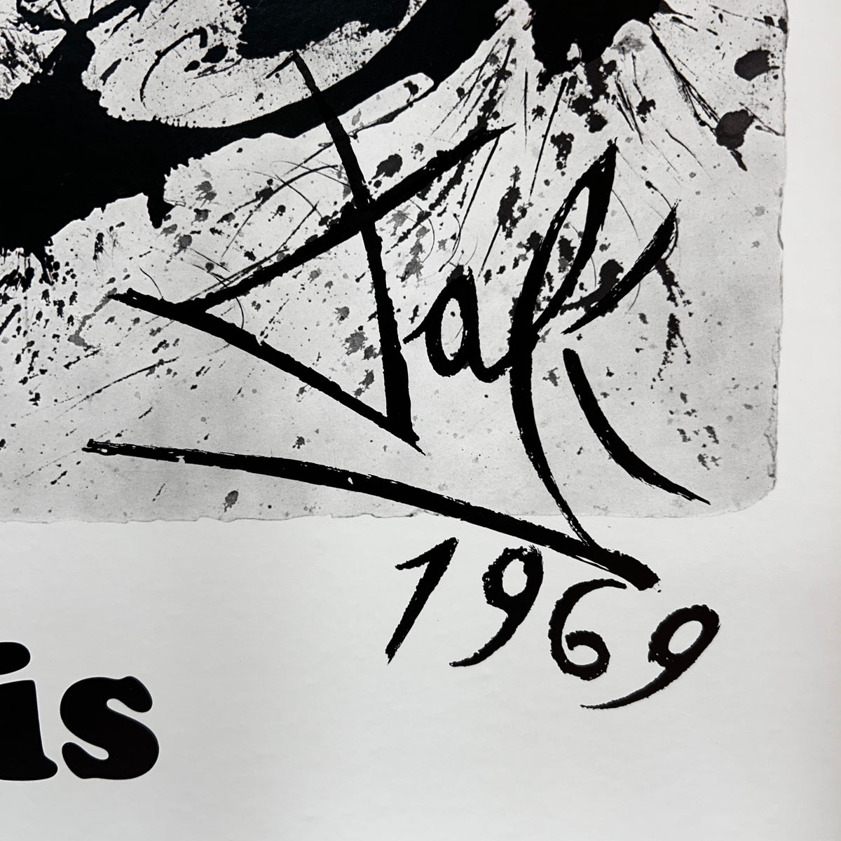 Affiche originale « Paris – Chemins de fer français » – Salvador Dalí – 1969