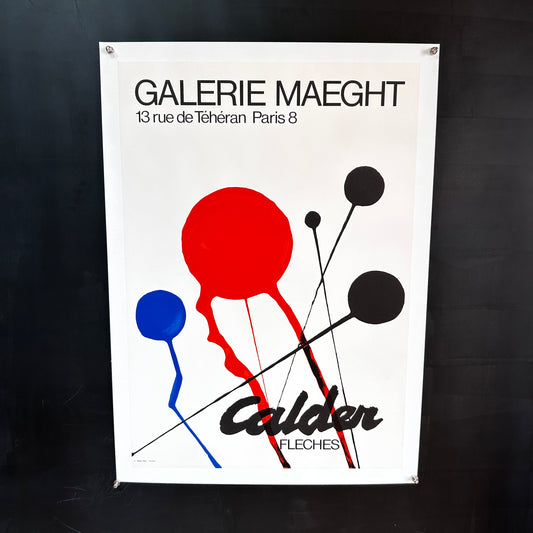 Affiche originale « Flèches » – Alexander Calder – Galerie Maeght – 1968
