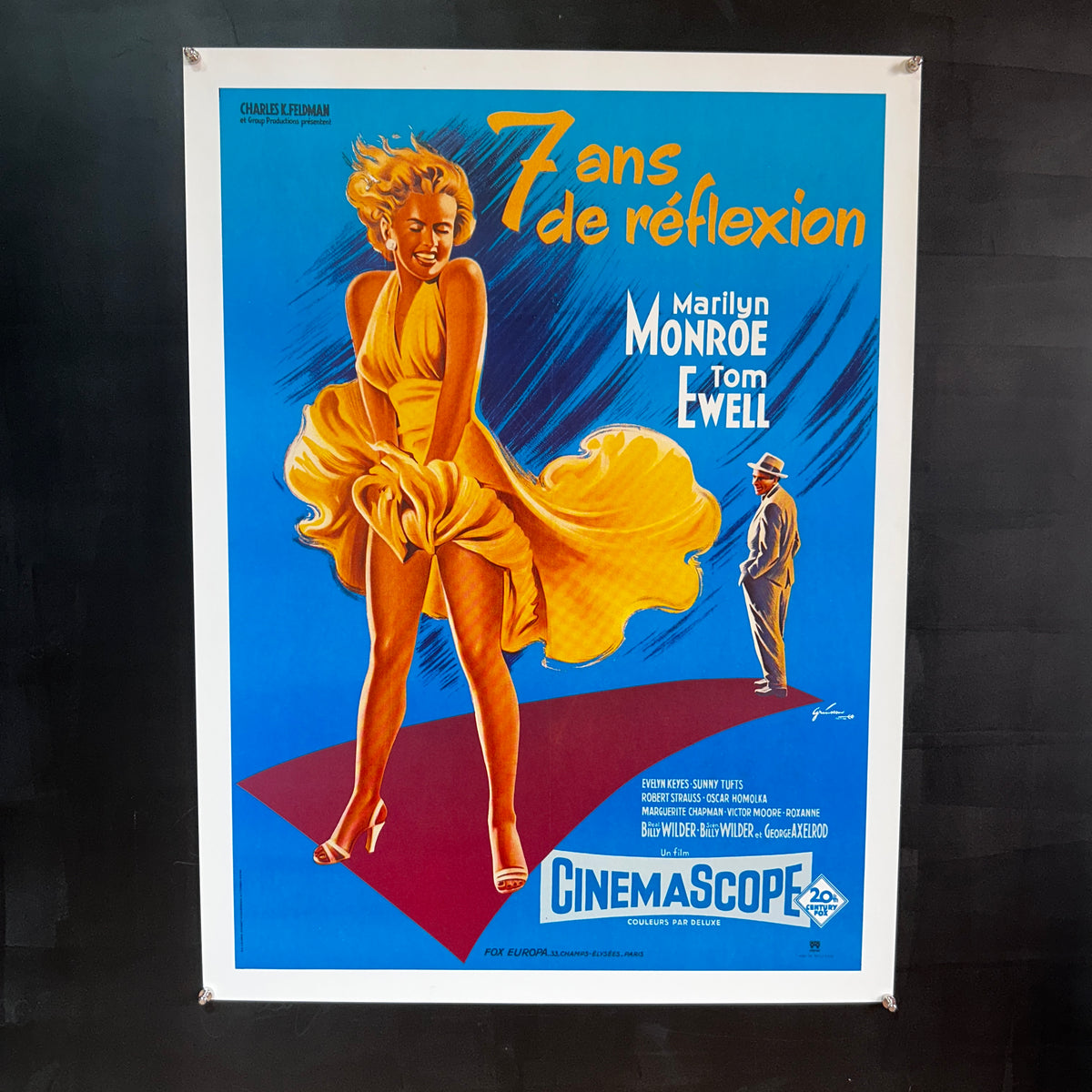7 ANS DE REFLEXION - Affiche Originale vers 1970