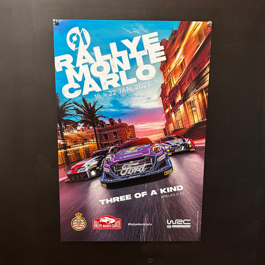 91ème Rallye de Monte Carlo - Affiche Originale - 2023