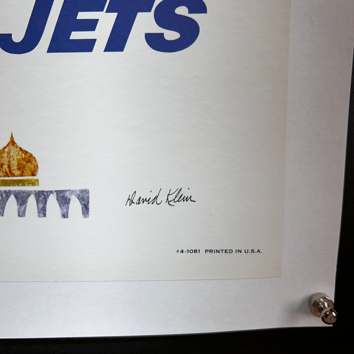 Affiche originale « Fly TWA – Israel » – David Klein
