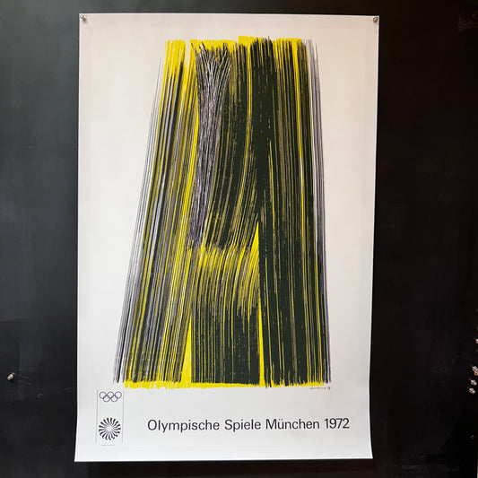 JEUX OLYMPIQUES DE MUNICH 1972 – Affiche originale – Hans Hartung