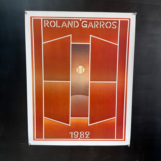 ROLAND GARROS - Affiche Originale - 1982 - Folon