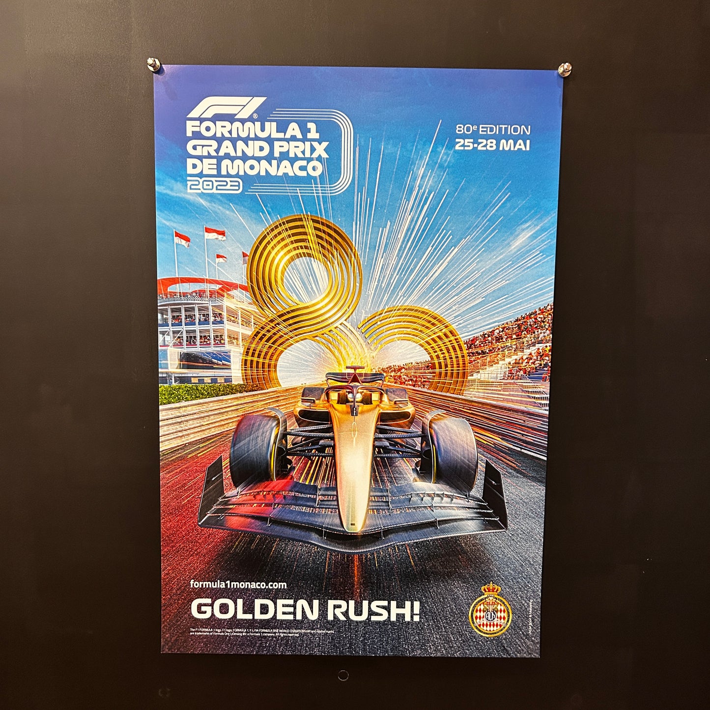 80ème Grand Prix de MONACO _ Affiche Originale - 2023