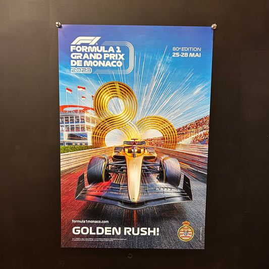 80ème Grand Prix de MONACO _ Affiche Originale - 2023