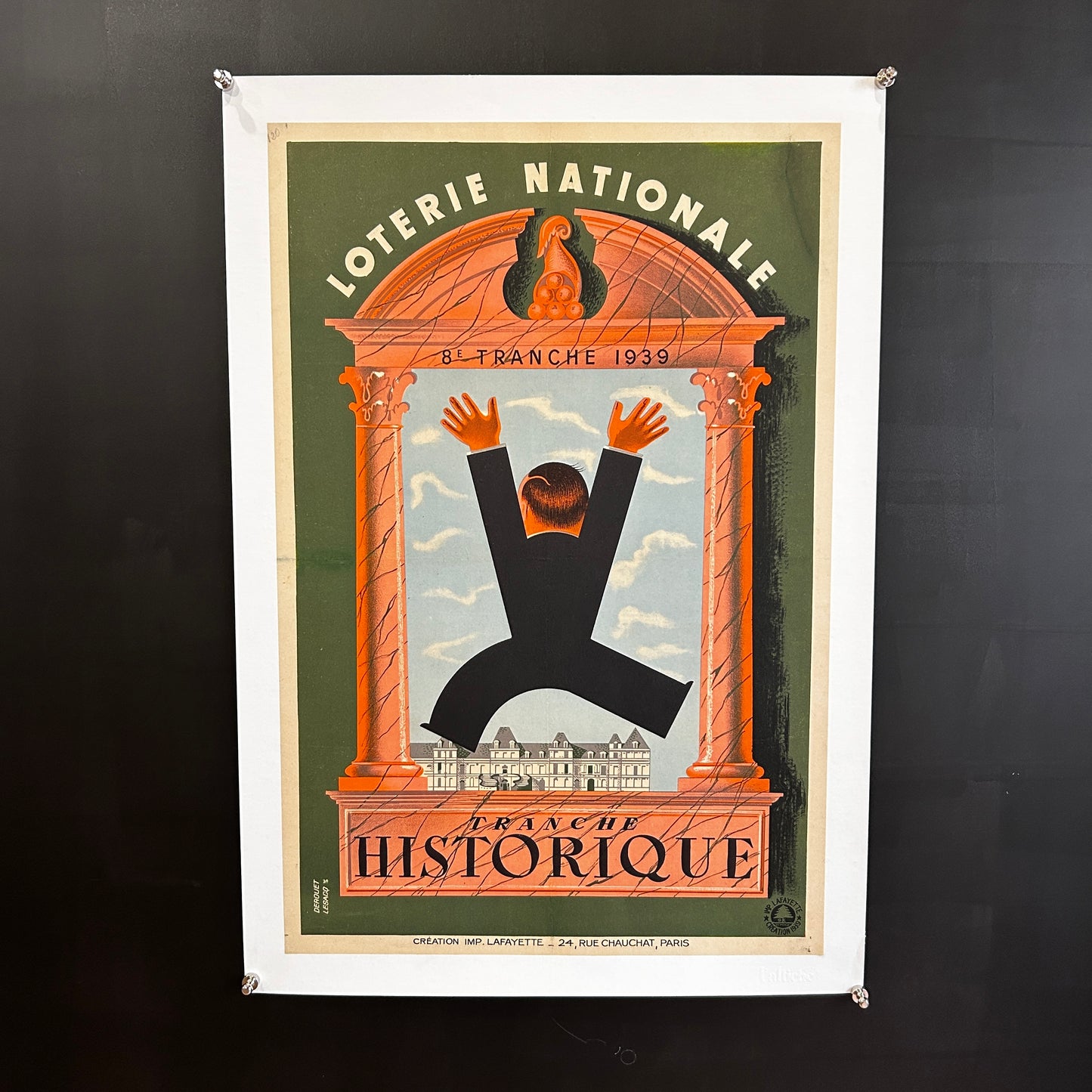Loterie Nationale - Affiche originale - 1939