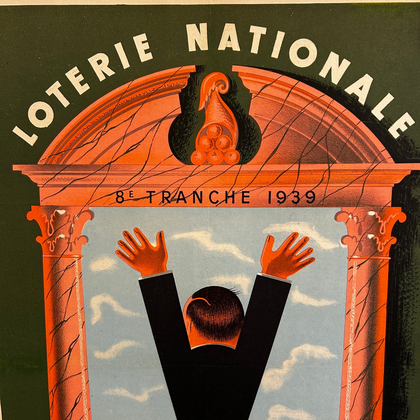 Loterie Nationale - Affiche originale - 1939