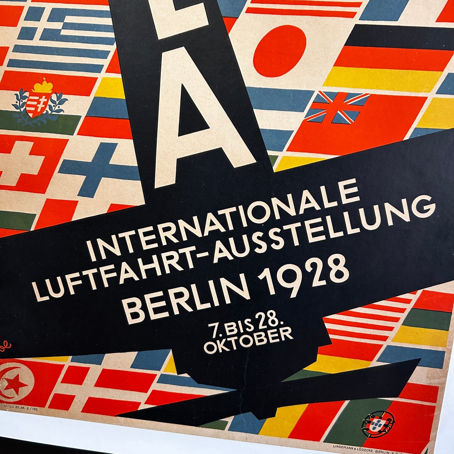 International Air Show - Affiche Originale - Berlin - 1928
