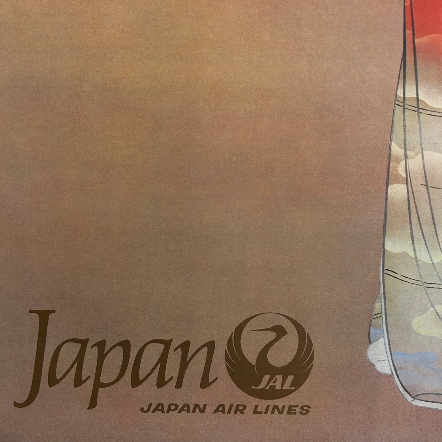 JAPAN AIRLINES - Affiche Originale- 1960