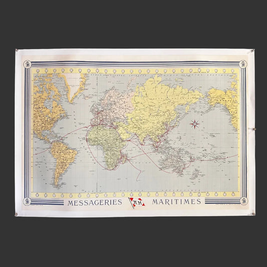 MESSAGERIES MARITIMES - Affiche Originale - 1956