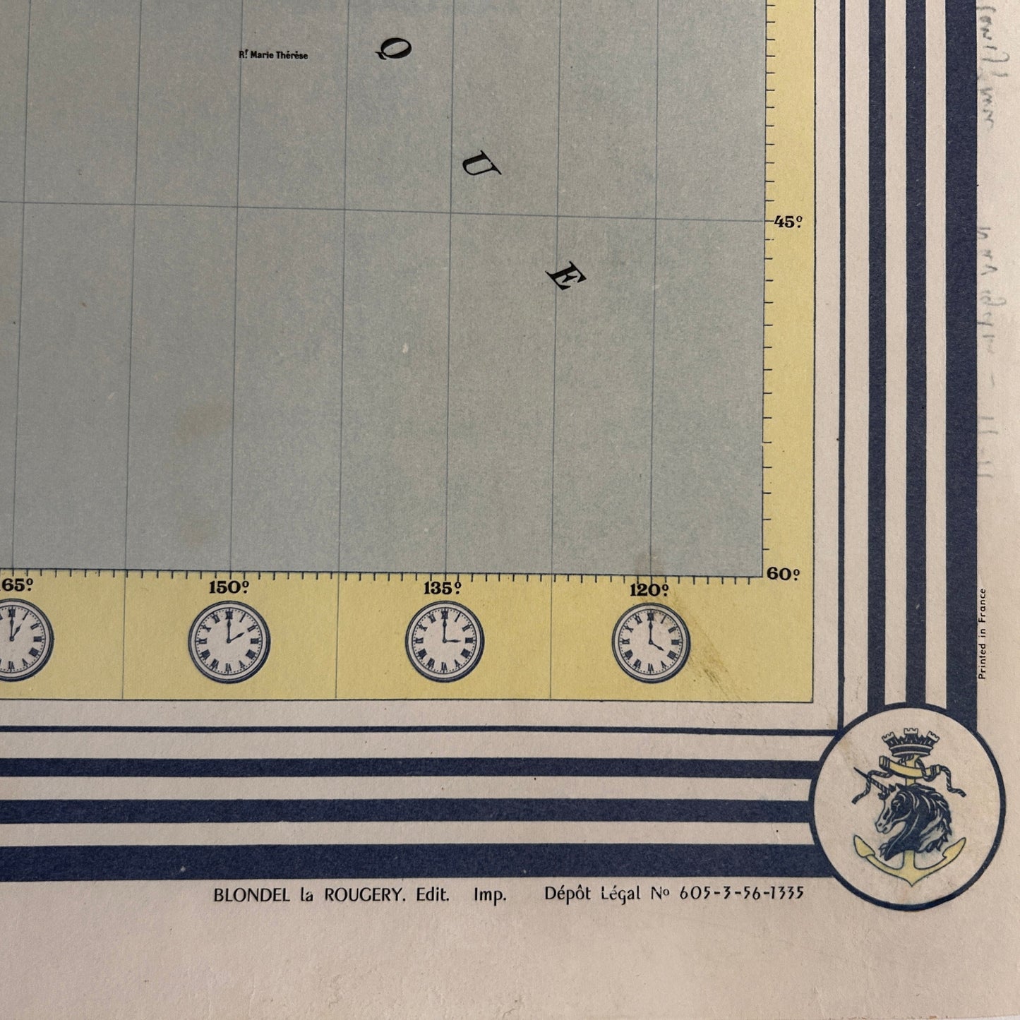 MESSAGERIES MARITIMES - Affiche Originale - 1956