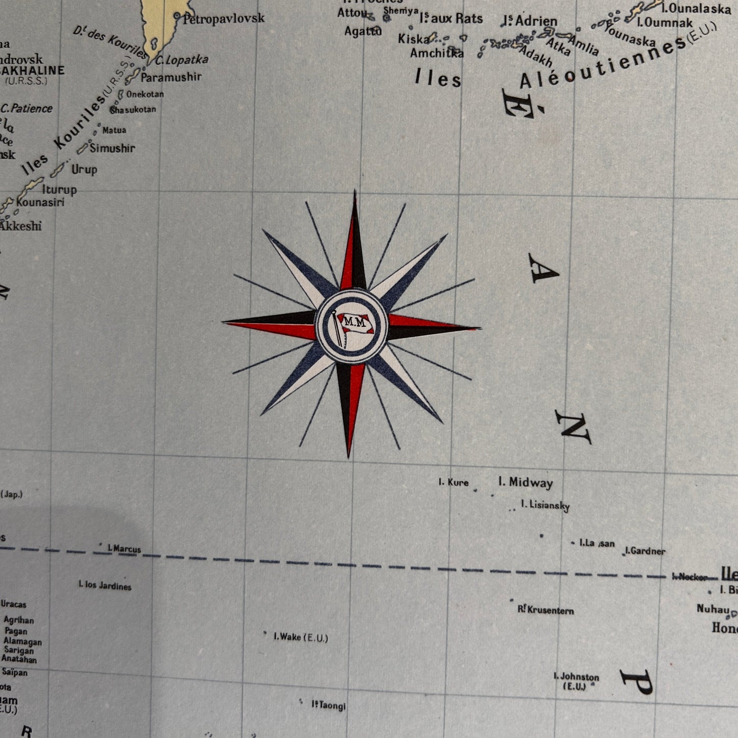 MESSAGERIES MARITIMES - Affiche Originale - 1956