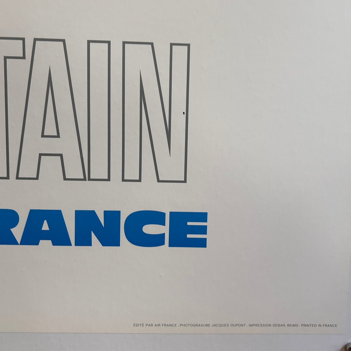 AIR FRANCE - BRITAIN - Affiche Originale