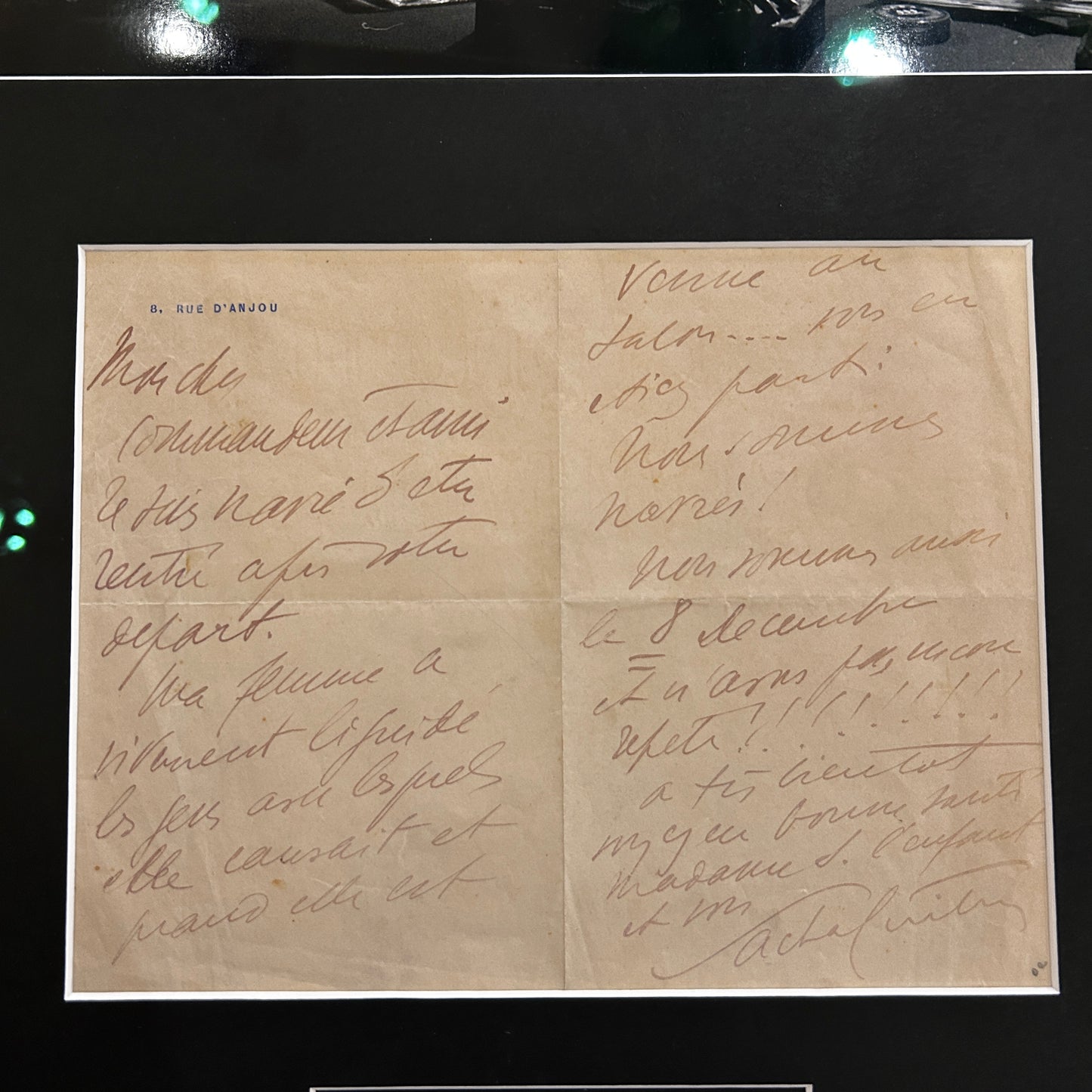Sacha Guitry - Lettre manuscrite et signée - Certification