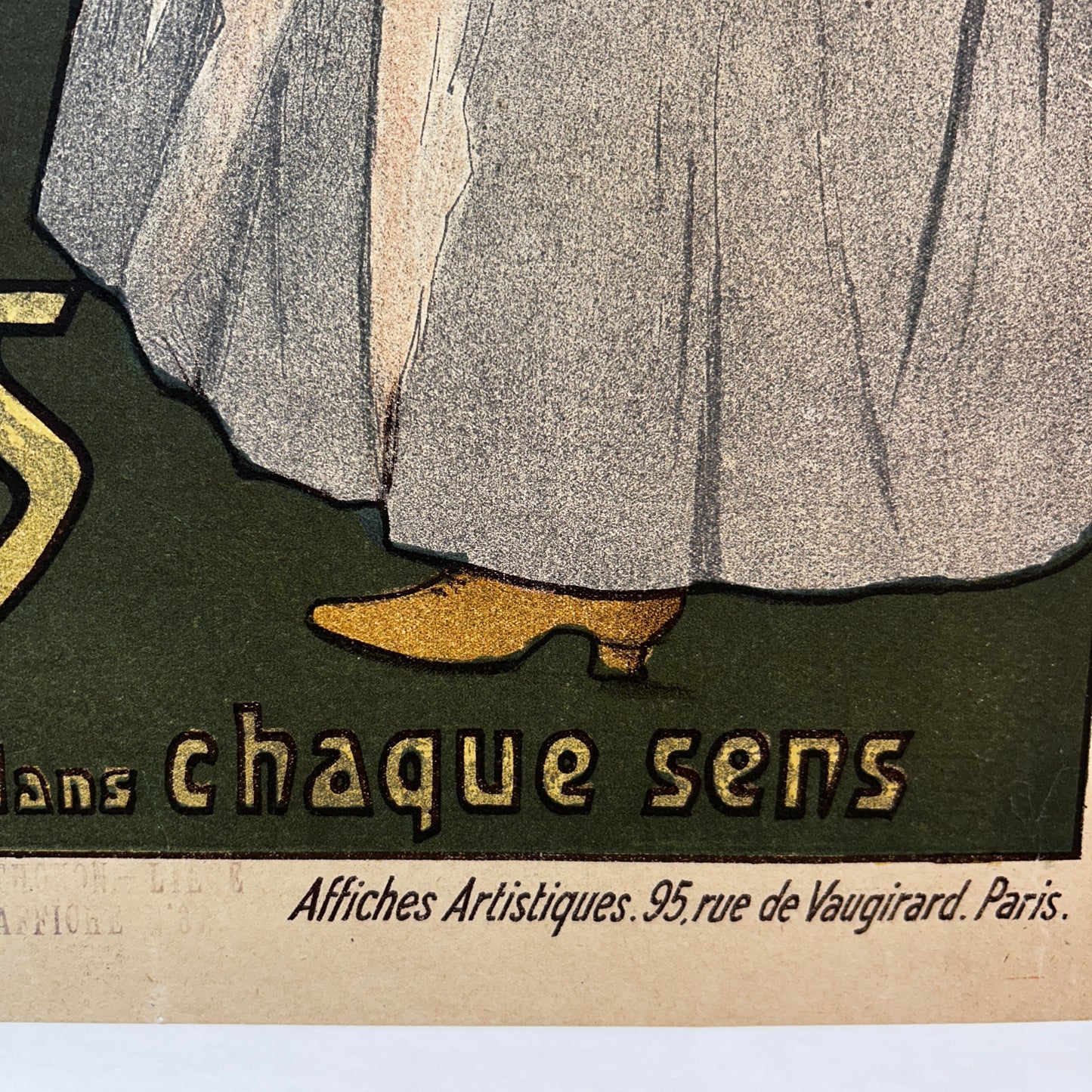 CHEMIN DE FER DU NOR PARIS BRUXELLES - Affiche Originale - Vers 1910