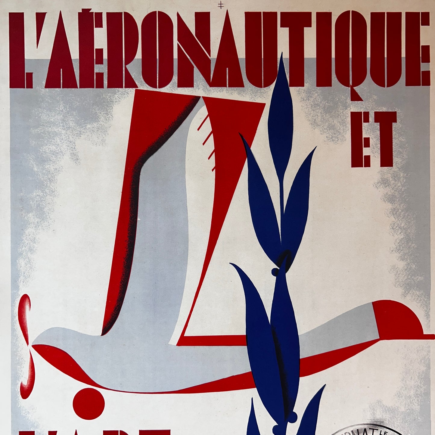L'AERONAUTIQUE ET L'ART - Affiche Originale - 1930