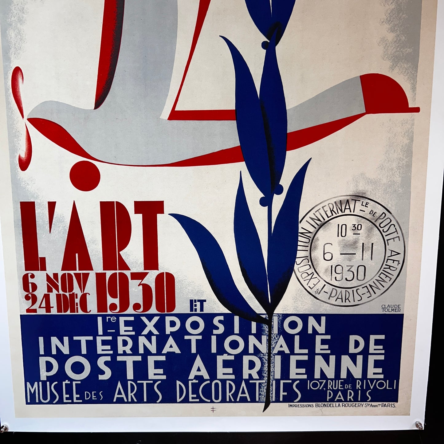 L'AERONAUTIQUE ET L'ART - Affiche Originale - 1930