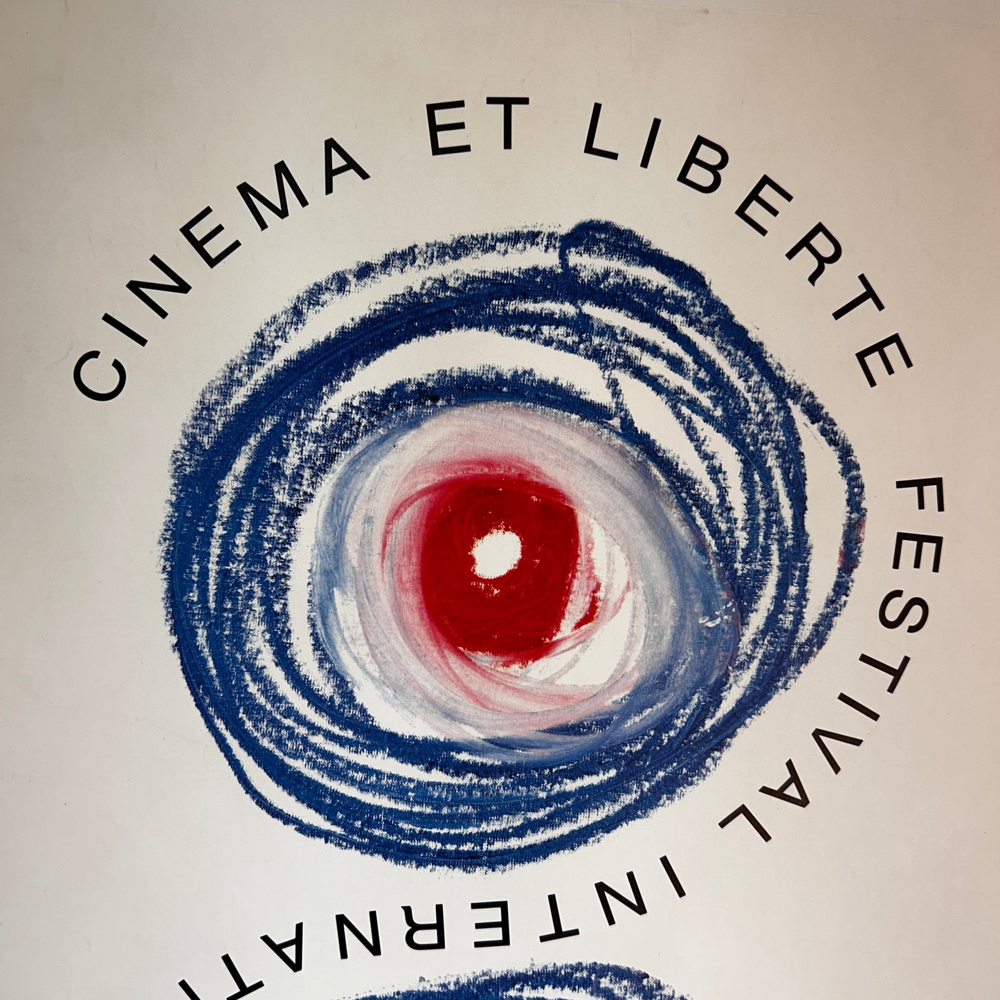 Cannes et Liberté - Festival du Film de Cannes - Affiche Originale - Air France - 1989