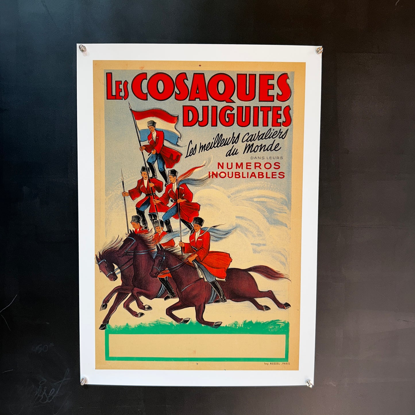 LES COSAQUES DJIGUITES - Affiche Originale - Années 20'