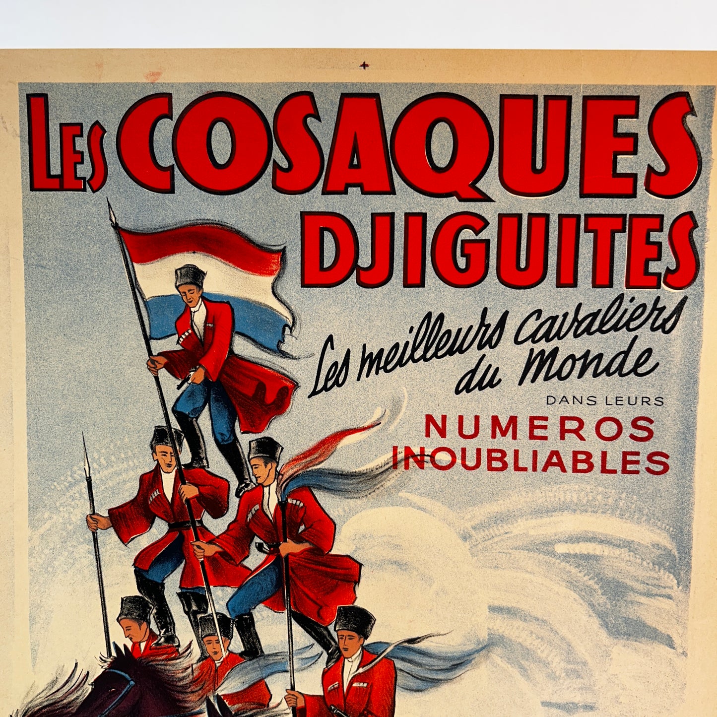LES COSAQUES DJIGUITES - Affiche Originale - Années 20'
