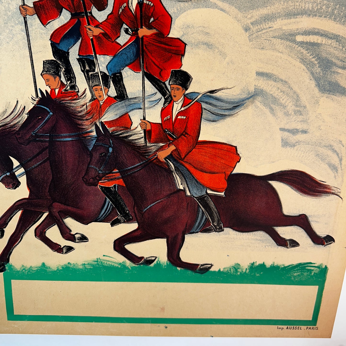 LES COSAQUES DJIGUITES - Affiche Originale - Années 20'