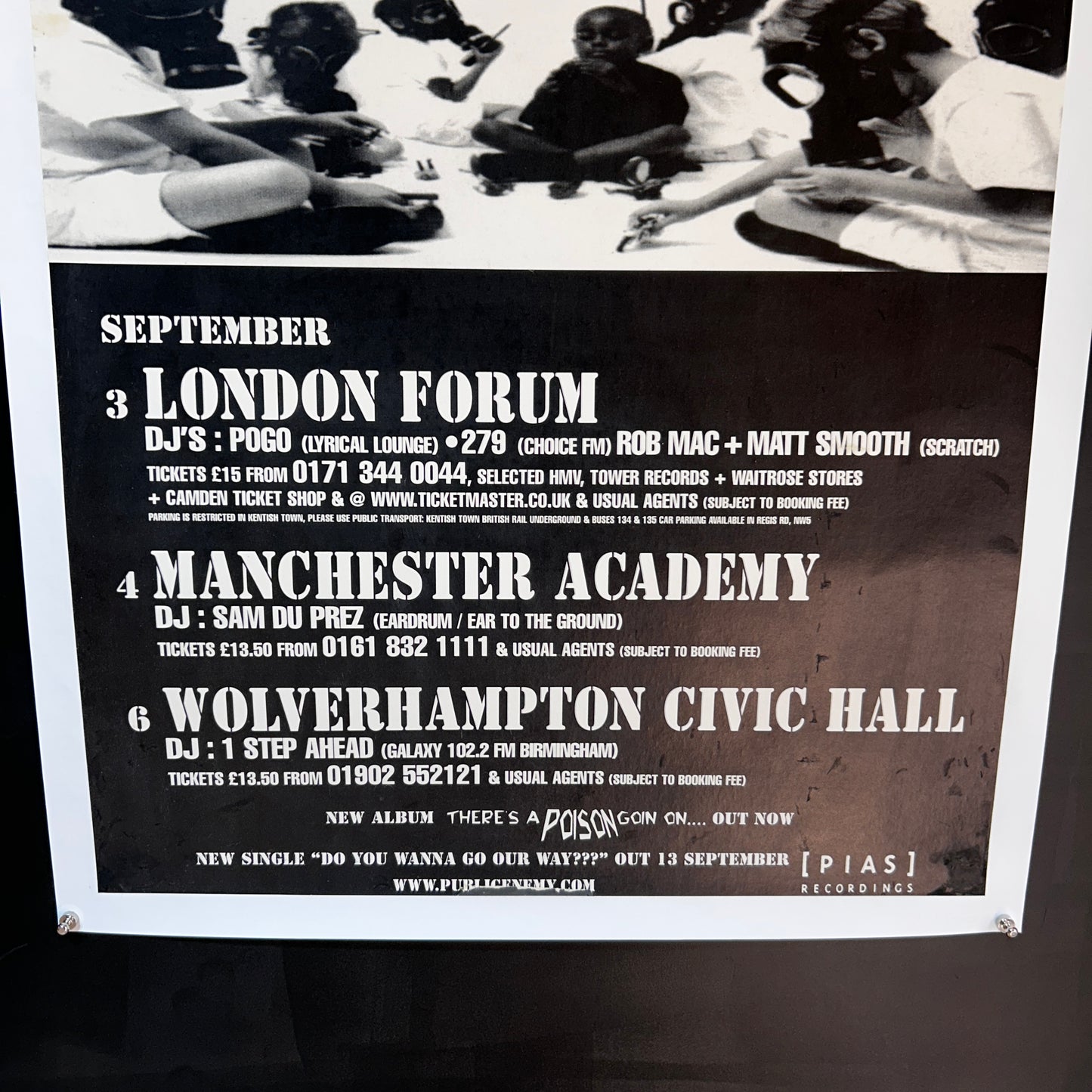 PUBLIC ENEMY - Affiche Originale - 1999