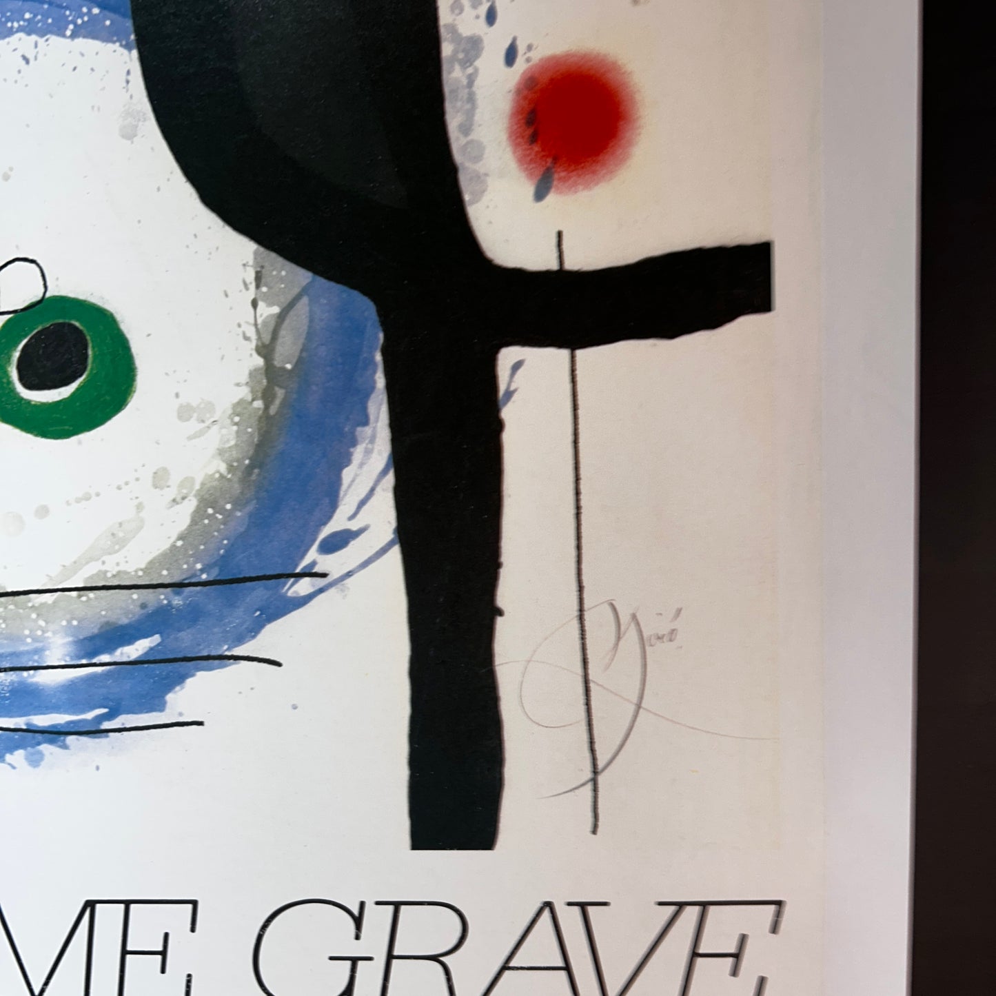 FETE DE L'HUMANITE par MIRO - AFFICHE ORIGINALE - 1983