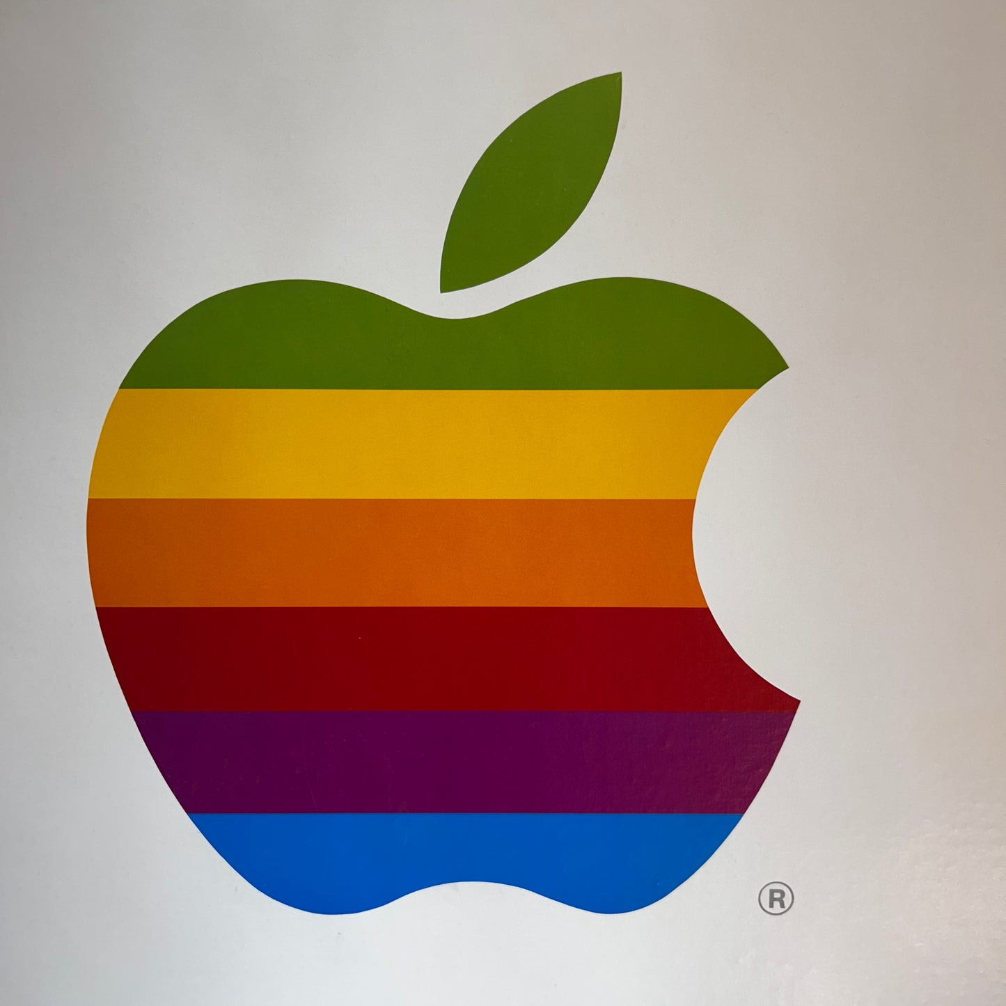 APPLE - LOGO RAINBOW APPLE - Affiche Originale - Années 80