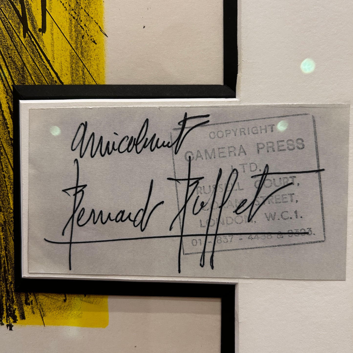 AFFICHE ORIGINALE BERNARD BUFFET + SIGNATURE - 1969