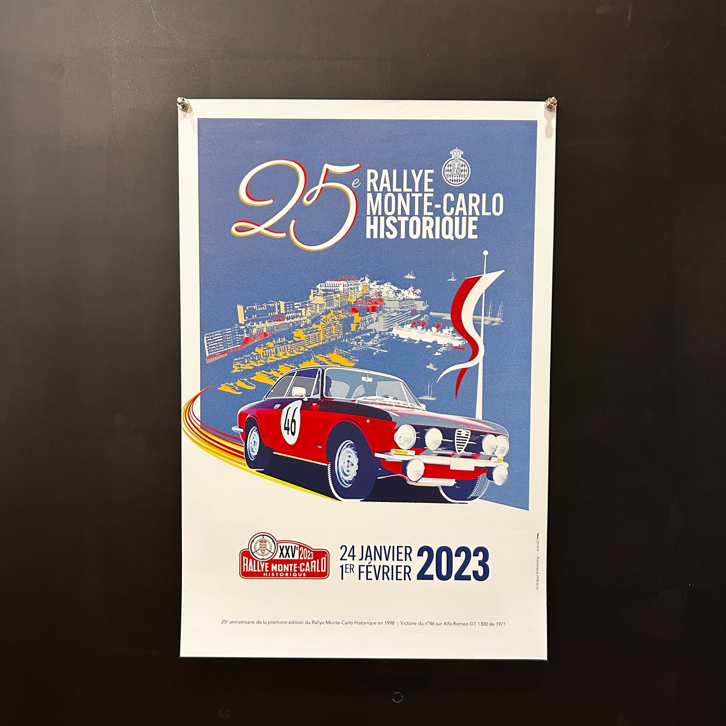 25ème Rallye Historique de Monte Carlo - Affiche Originale - 2023
