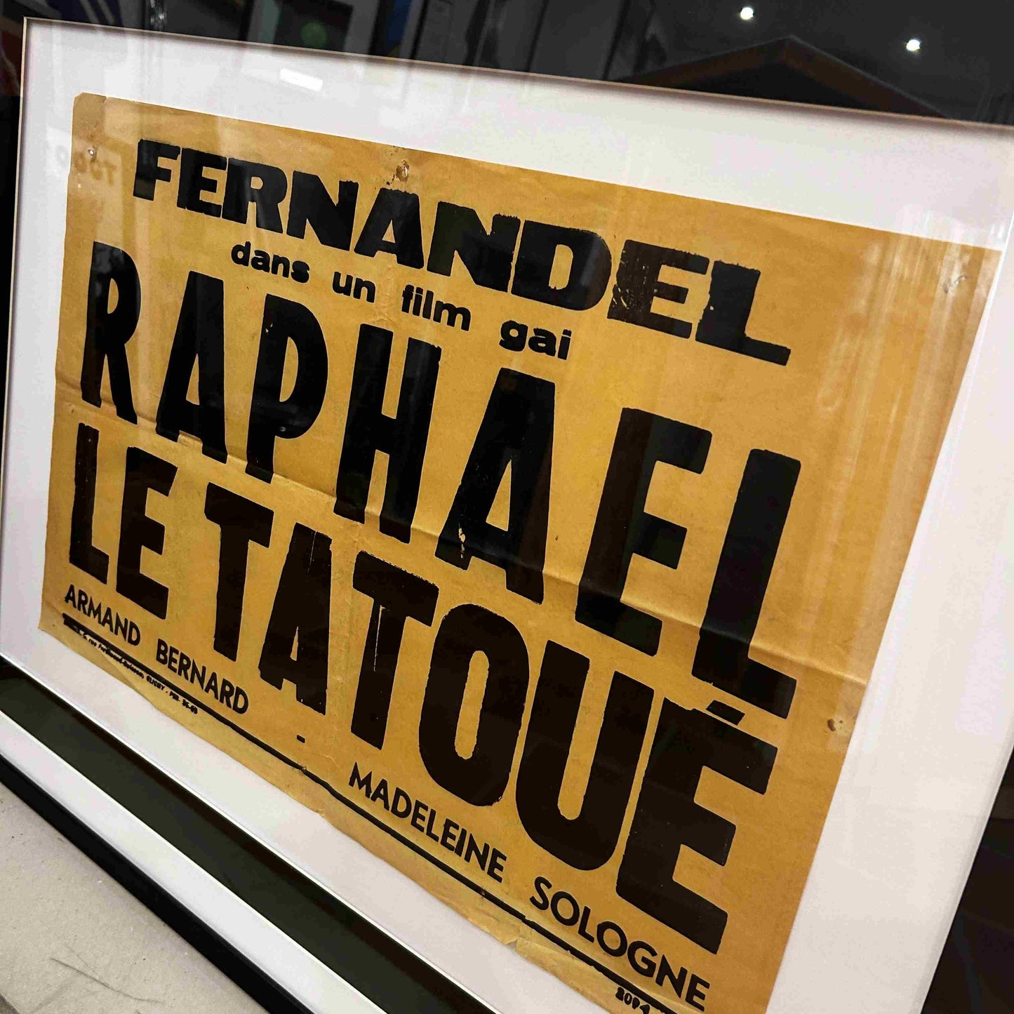 RAPHAEL LE TATOUT avec FERNANDEL - Affiche de présentation du film