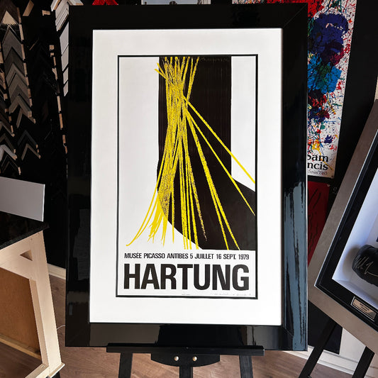 AFFICHE ORIGINALE HANS HARTUNG SIGNEE PAR L'ARTISTE
