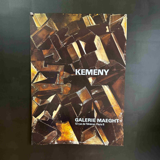 AFFICHE ORIGINALE EXPOSITION KEMENY GALERIE MAEGHT PARIS 1968