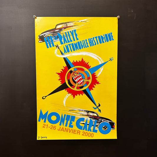 3ème Rallye Historique Monte Carlo - Affiche Originale - 2000