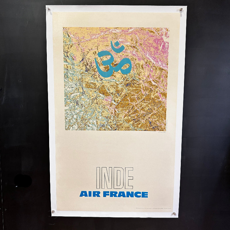 AIR FRANCE - INDE - Affiche Originale