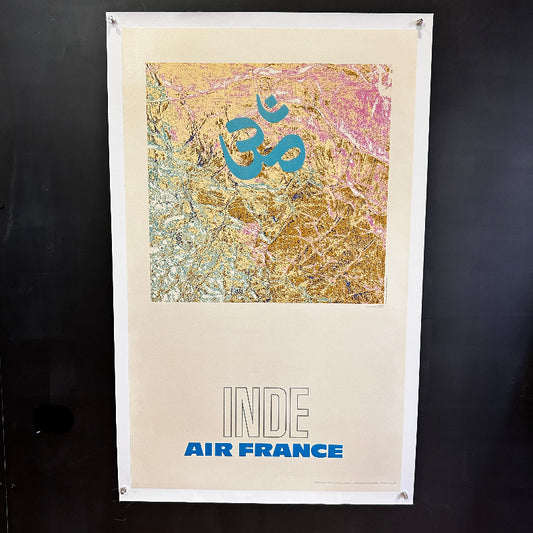 AIR FRANCE - INDE - Affiche Originale