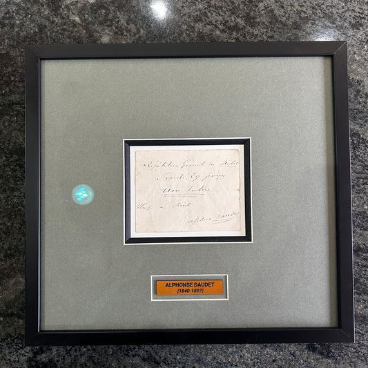 Alphonse Daudet - Bon manuscrit et signé