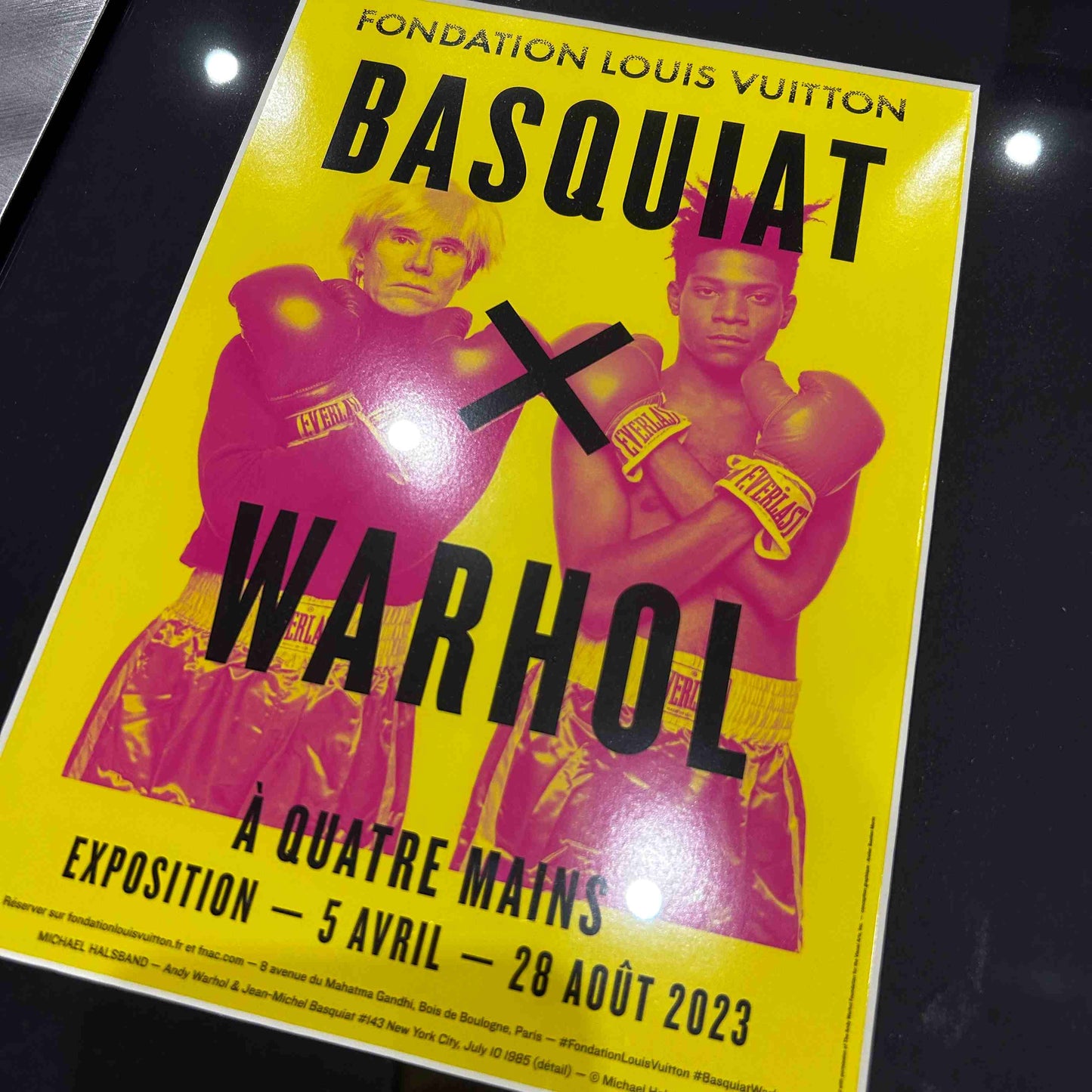 BASQUIAT & WARHOL - PUBLICITE D'EXPOSITION FONDATION LUIS VUITTON - 2023